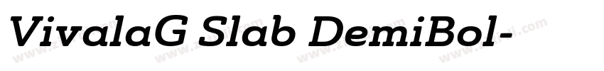 VivalaG Slab DemiBol字体转换